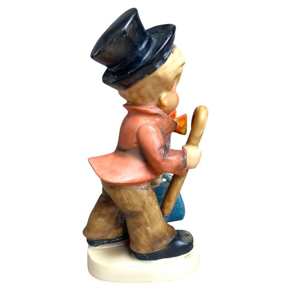 Porcelain Boy Figurine Little Wanderer Erich Stauffer 3373D VTG Hummel Style - Picture 5 of 8